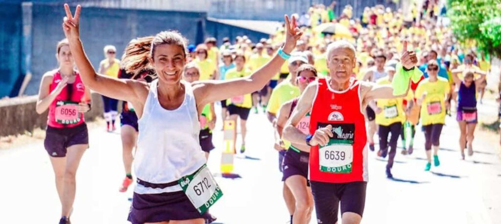Runners taking part in a mass participation event